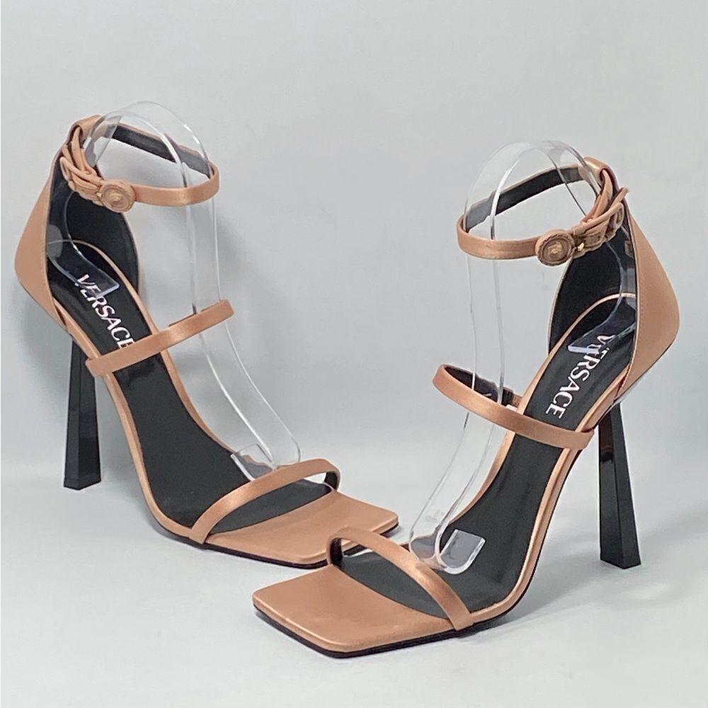 Versace 3 Strap Satin Sandals size 41